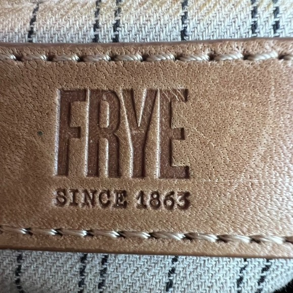 Frye Melissa Brown Leather Crossbody Zip Bag Shoulder READ - Picture 10 of 12